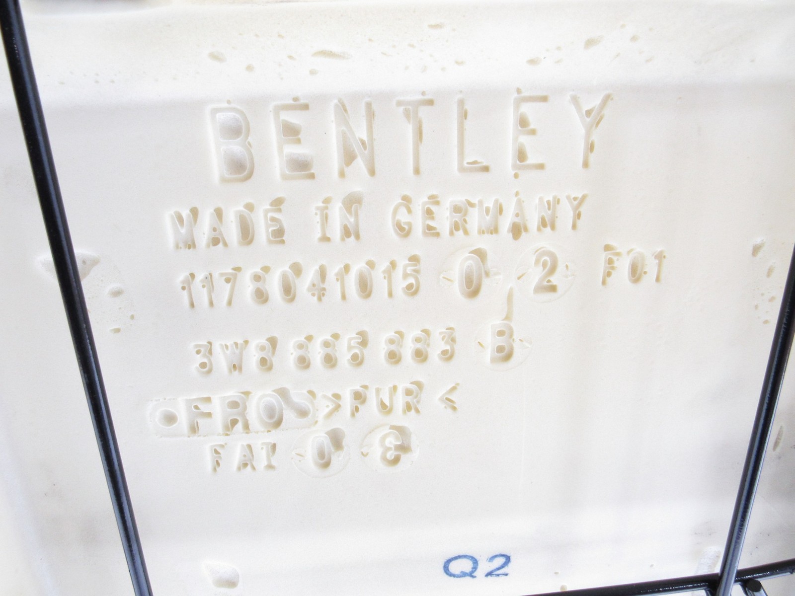 12-18 Bentley Continental GT W12 2015 Rear Left Driver Upper Seat Cushion ;:A