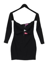 Edikted Bodycon Midi Dress S in Black