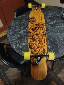 Bhangra Loaded Bamboo Longboard (Flex 1-Yellow Wheels)