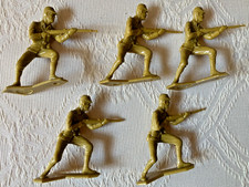Vintage Marx Reissue Japanese Plastic Infantry WWII 15 Army Soldiers - 1 Pose
