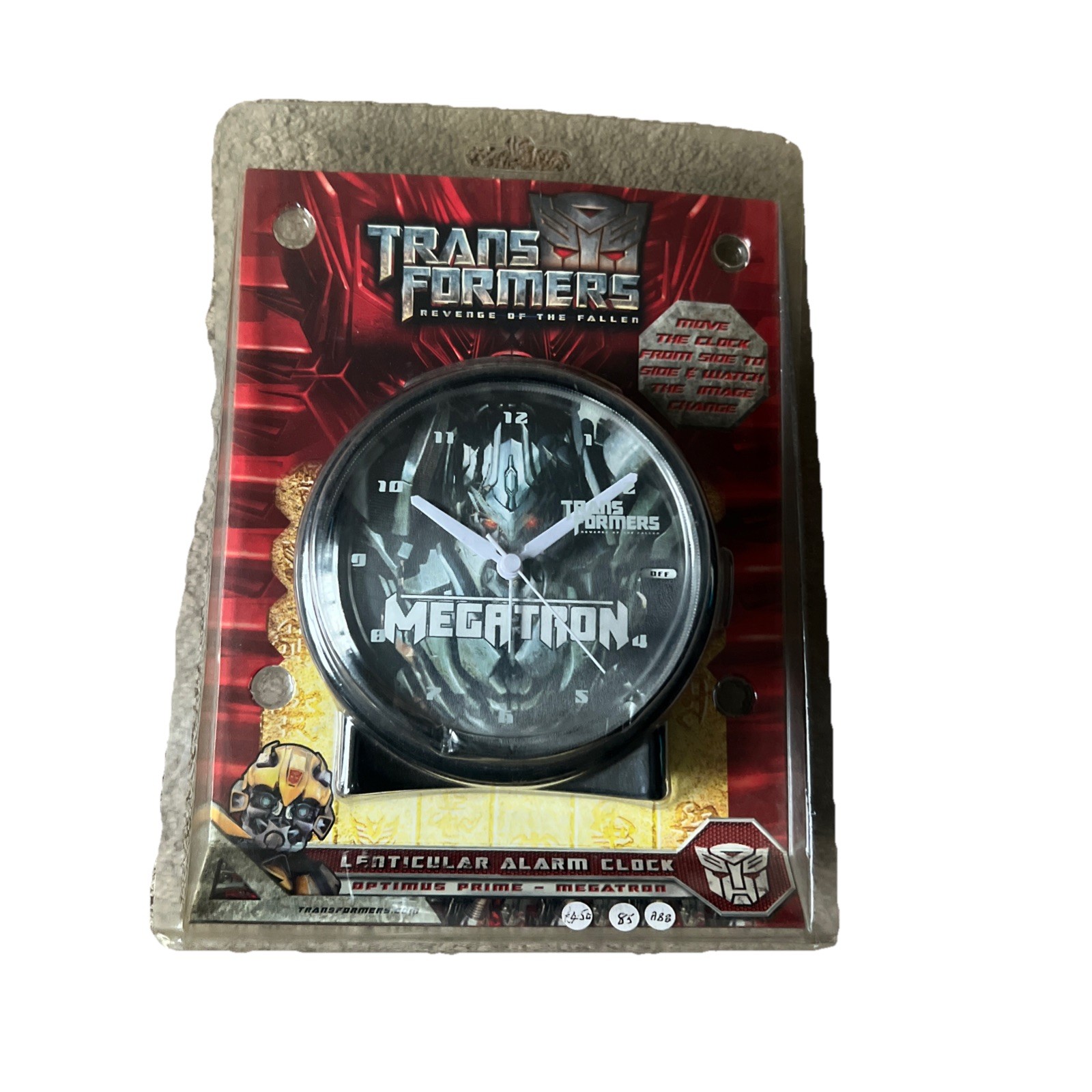 Transformers Lenticular Alarm Clock - Optimus Prime / Megatron - Hasbro - New