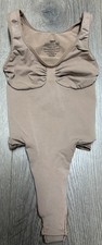 Skims Seamless Sculpt Scoop Neck Thong Bodysuit in Nude Small