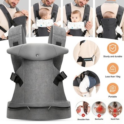 4 in 1 Babytrage Ergonomische Kinder Bauchtrage Rückentrage Tragegurt 0-15KG