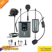 Wireless Microphone System with Rechargeable Mics for Diverse Uses