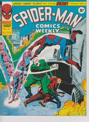 Spider-Man Comics Weekly #154 January 1976 - Marvel UK Bronze age vintage comic