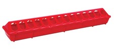 Little Giant 32 oz Red Plastic Poultry Feeder