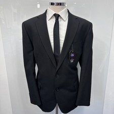 M&S TAILORING Black Regular Fit Machine Washable Suit Jacket Chest 46R
