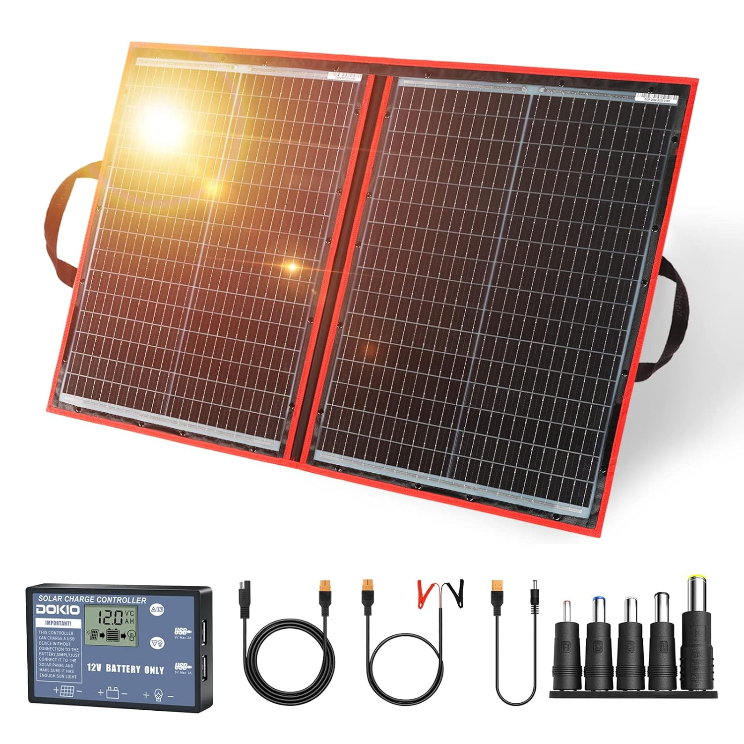 Caricatore Solare 100W Ultra-Leggero per Ufficio Mobile e Vanlife
