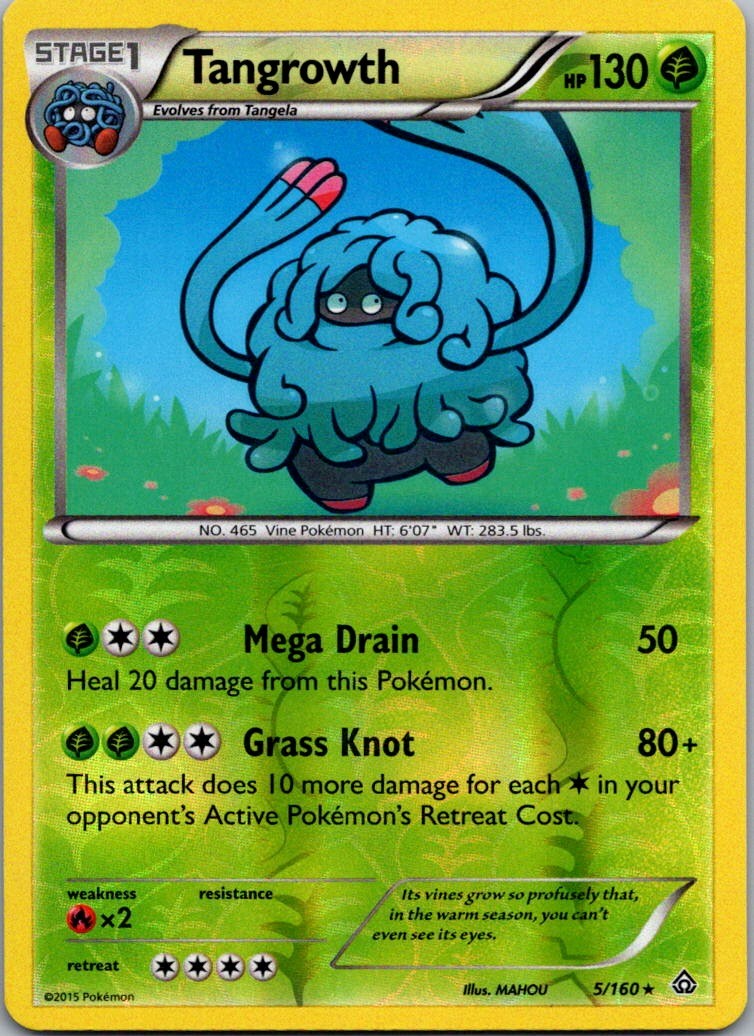 Tangrowth Rare XY - Primal Clash 5/160 NM