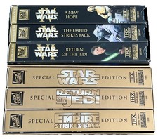 Star Wars Trilogy VHS, THX Digitally Mastered  Gold Special Edition 1997 2000 