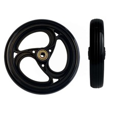2Pcs 6 Inch Charcoal Wheels for Walker - Universal Hard Rubber Walker Wheels ...