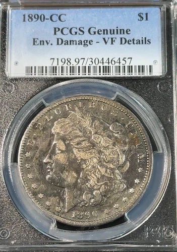 1890-CC Morgan Dollar PCGS VF Details New Slab Best Price on Ebay* CHRC