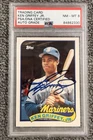 Ken Griffey Jr. 1989 Topps Traded #41T Signed Rookie Baseball Card PSA 8