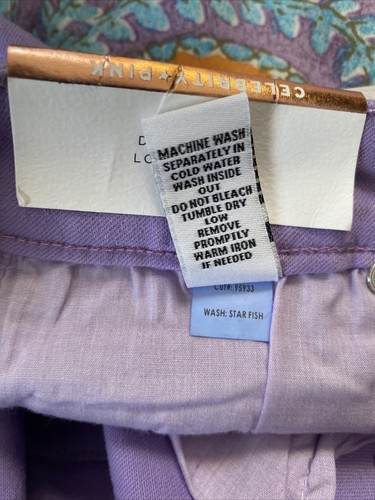 NEW celebrity Lavender purple shorts Juniors Women’s Size 3/26 - Picture 5 of 7