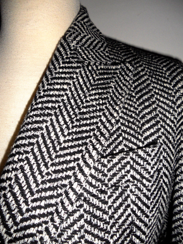HUGO BOSS super fabric Double breasted pLapel Tweed coat Size uk 38R"EUR/IT 48R - Picture 5 of 10