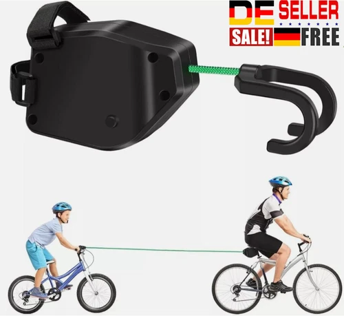 Fahrrad Mountainbike Tragbar Traktionsseil 2.5M Fahrrad Abschleppseil Kinder DE
