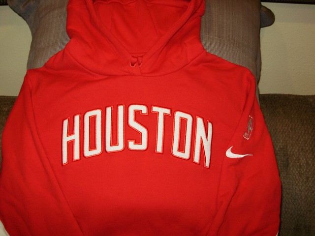 NBA Houston Rockets Nike Red Pullover Hoodie Sweatshirt Jacket Men's Large for sale online | eBay