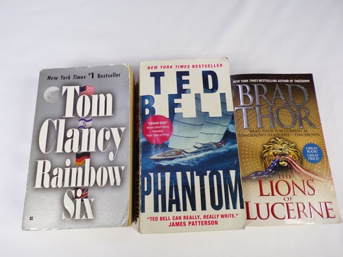 Ted Bell, Brad Thor, Tom Clancy  (One From Each) Three Great Paperbacks. - Picture 1 of 3