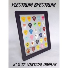 Guitar Pick Display - 8 x 10 Vertical Clear - HOLDS 30 PICKS - FRAME INCLUDED
