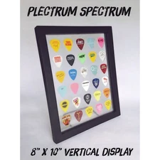 Guitar Pick Display - 8 x 10 Vertical Clear - HOLDS 30 PICKS - FRAME INCLUDED