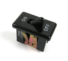 Carling 1/2HP 1P Black On / Off Toggle Switch Snap-In Screw-Terminals MAAOA/215