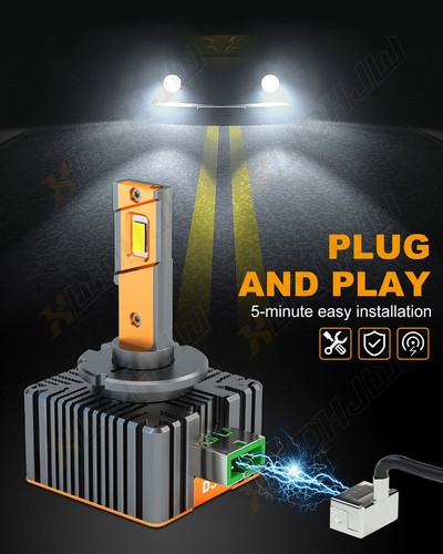 2pcs Xenon D3S 6000K White Bulbs HID Headlight Replace for OEM Factory Lamps - Picture 2 of 10