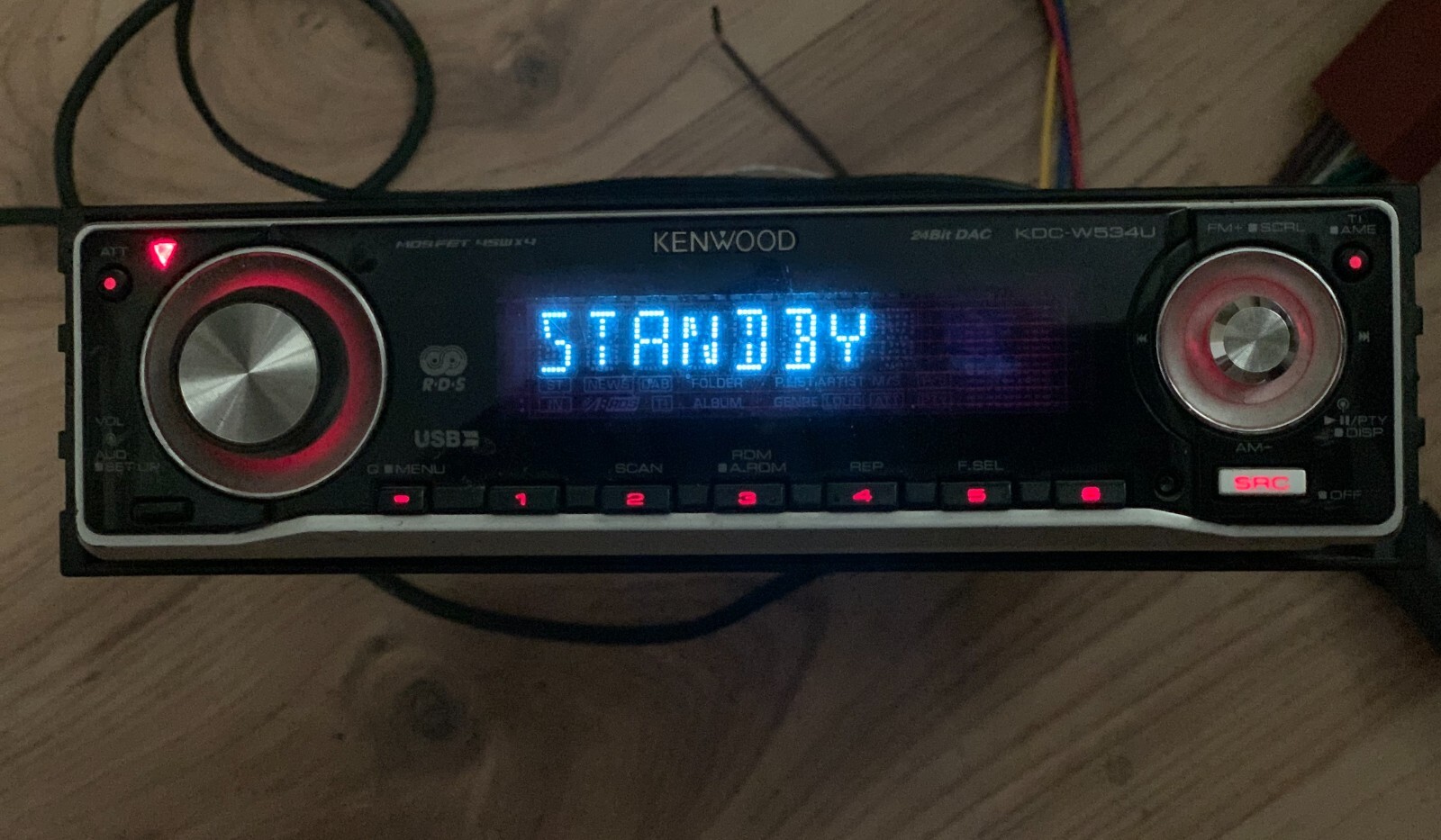 Kenwood KDCW534U RDS CD MP3 WMA USB car stereo Receiver head unit