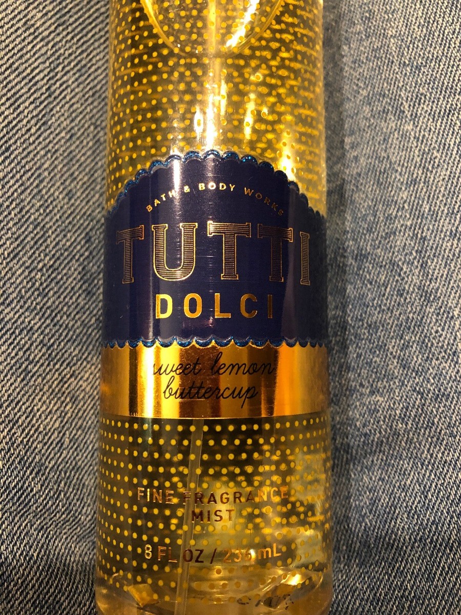 BATH BODY WORKS Tutti Dolci SWEET LEMON BUTTERCUP MIST FRAGRANCE SPRAY  OZ