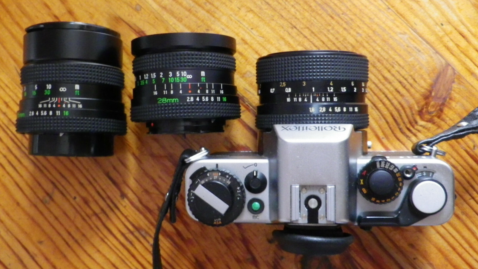 Objectif Rolleiflex ROLLEIFLEX SL35 E + Rollei .. PLANAR HFT 1 . 8 / 50 + 5 Objectifs ...