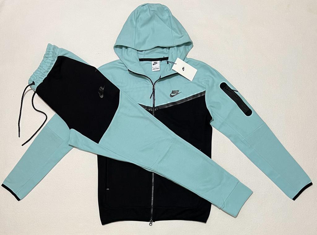 Nike tech fleece black and light blue tracksuit in multiple sizes | Inox  Wind