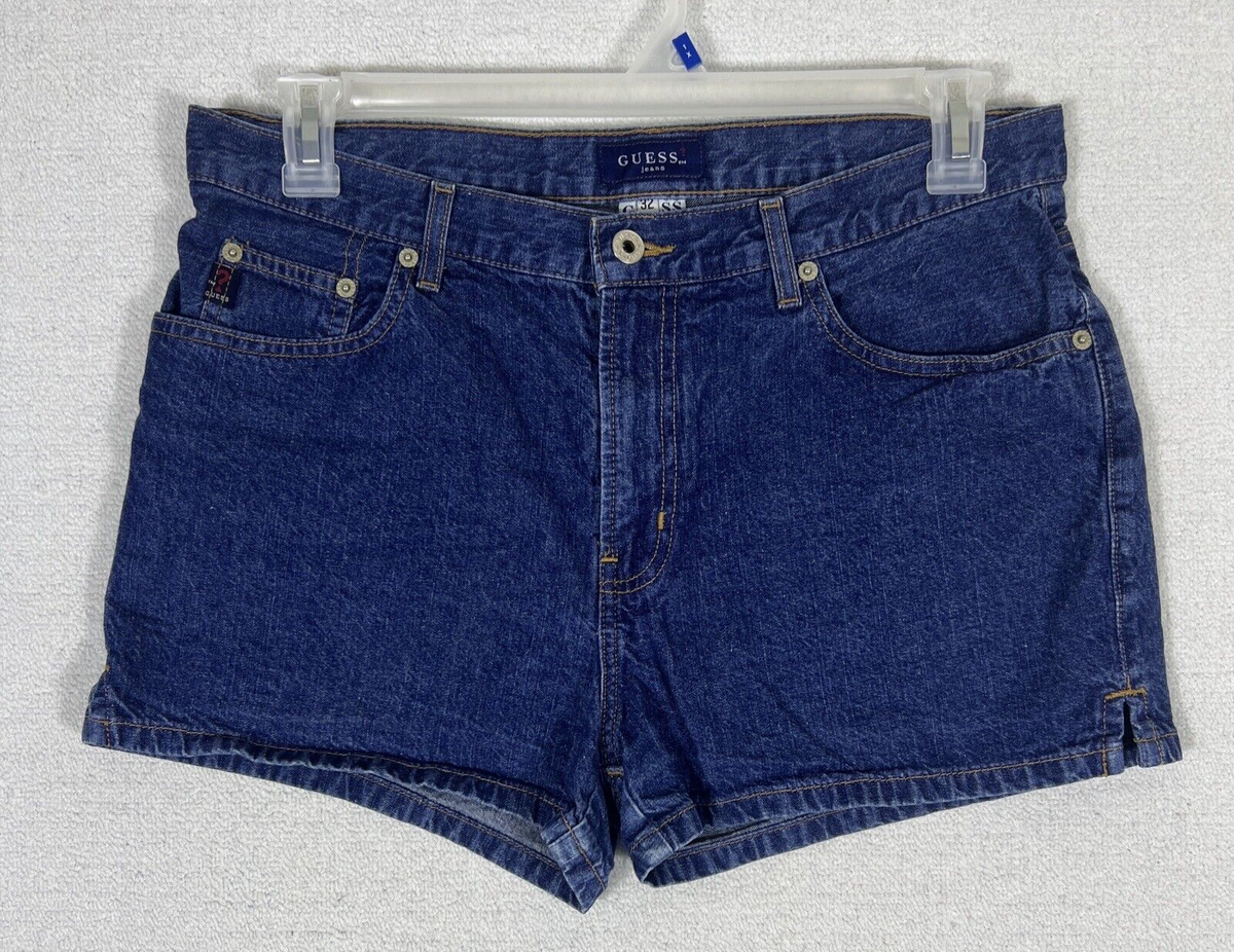 Vintage Guess Jeans Shorts Womens 32 High Rise Denim Y2K | eBay