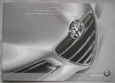 Alfa Romeo Spider 2008 Service, Technische Daten, Ausstattung & Optionen