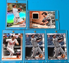 2016 BOWMAN PLATINUM - TREY MANCINI (RC) + 2019 TOPPS - JERSEY RELIC MATERIALS +