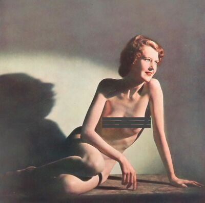 .Super Rare Original 1930s John Everard Multi Colour Process Female Nude #6