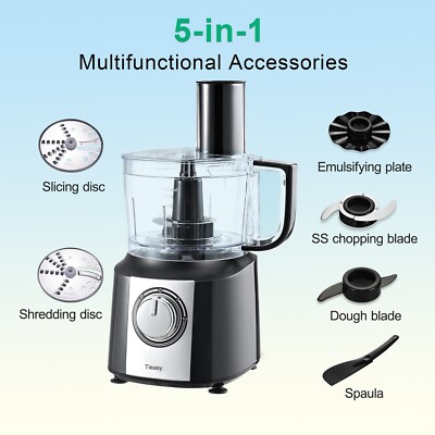 5-in-1 Multifunctional Food Processor Chopper Mixer Electric