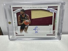 2020 National Treasures Collegiate 15/15 Patrick Williams Rookie Relic Auto RC