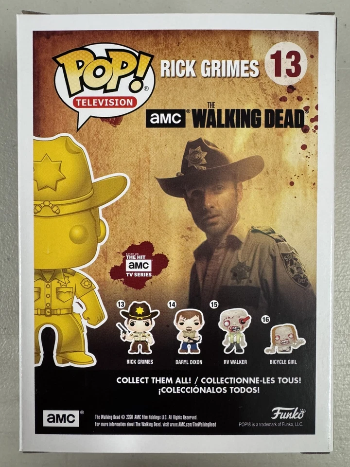 Rick Grimes 13 ~ The Walking Dead ~ Vinilo Funko Pop ~ Gota de suministro + PROTECTOR 🌟 Foto 3 de 4