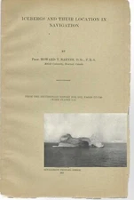 1913 ICEBERG Shipping Navigation Weather Maritime Greenland Glaciers Ships