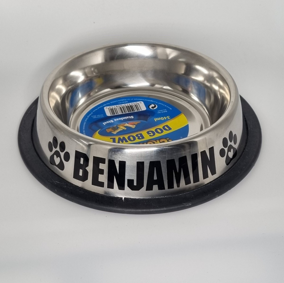 Personalised Stainless Steel Pet Dog /Cat Feeding Water Bowl Anti