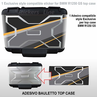 Suitcase sticker for TOP CASE BMW R1250GS exclusive wind pink K50 from 2013