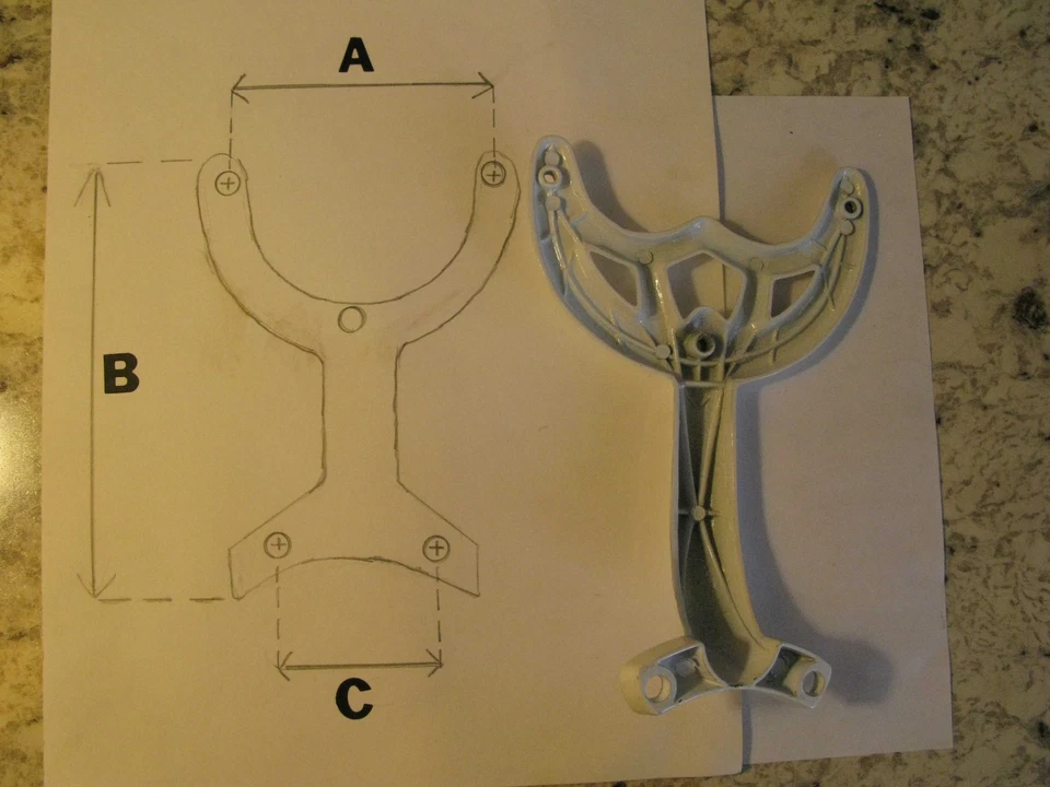 VTG Ceiling Fan Replace Blade Arms Cat's Eye Regency part# AC1 AC2 - Image 2 of 2