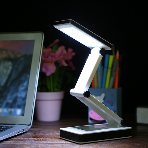 Portable Folding 24 LED Table Lamp Desk Light Study Light Touch Control Students - Picture 6 of 11