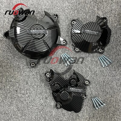 Carbon Fiber For Kawasaki Ninja ZX6R ZX-6R 636 2007-2023 Engine protective cover