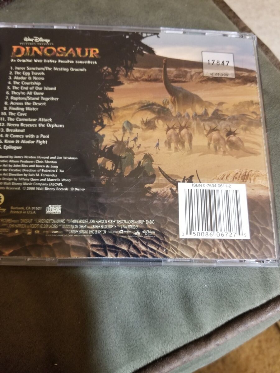 Dinosaur:CD,Original Disney Soundtrack,Various Artists,Music Dinosaur:CD,Original Disney Soundtrack,Various Artists,Music