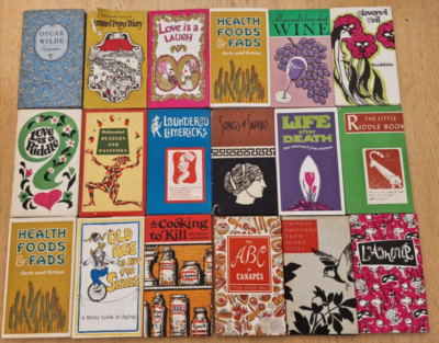 18 Vintage Peter Pauper Press Books Hardcovers Cooking To Kill 1950's - 70's