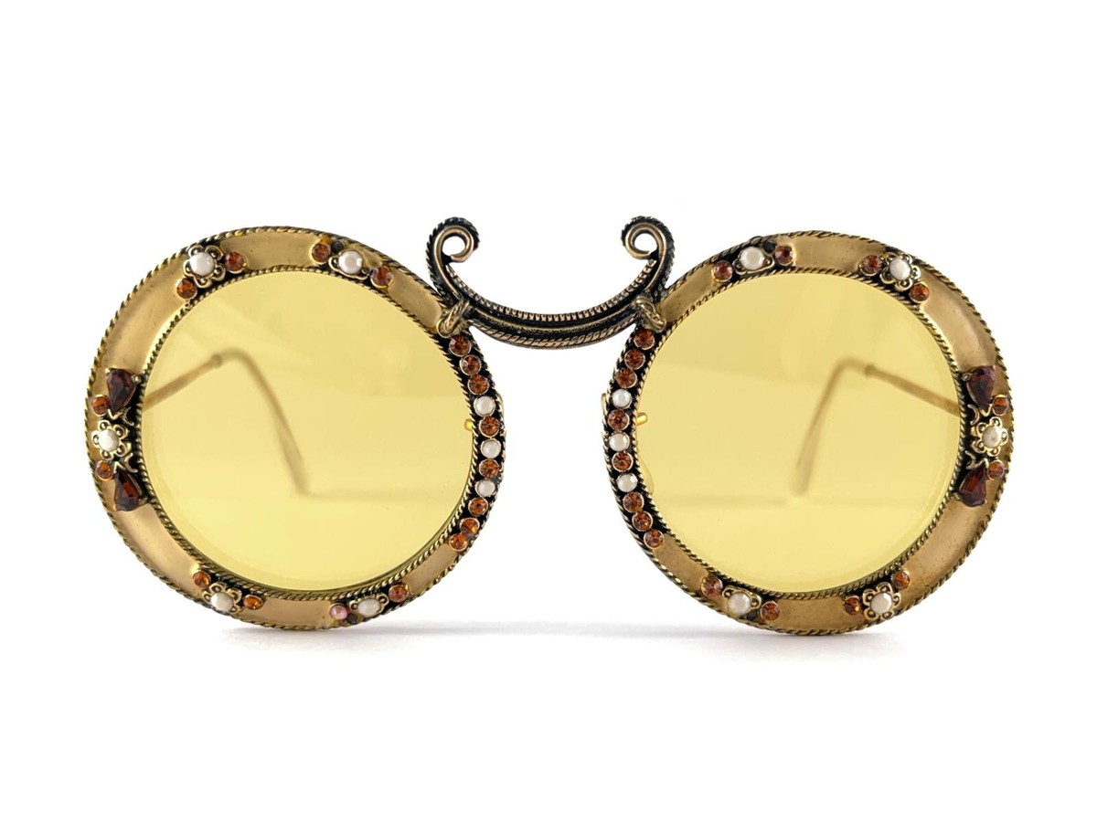 ✨Rare✨Christian Dior archive sunglasses ULTRA RARE 1960 CHRISTIAN DIOR ENAMEL PENDANT & BRACELET ARCHIVE