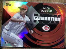 NICK LODOLO RC 2022 Topps Update Series GENERATION NOW #GN-65 Cincinnati Reds