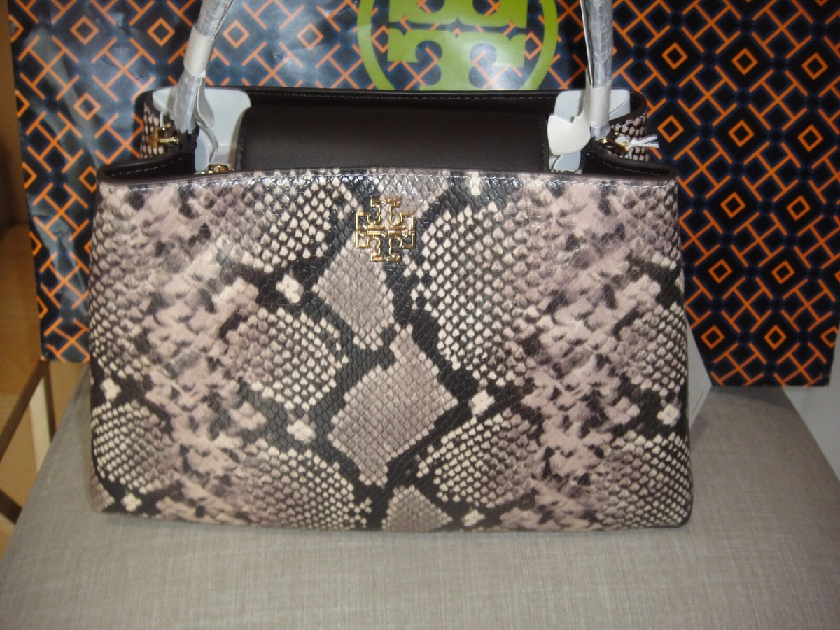 ＊TORY BURCH＊ Britten Snake Embossed Satchel Bag Amazon.com: Tory Burch Britten Snake Embossed Shoulder
