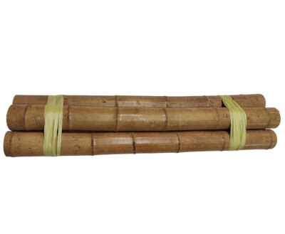 Karamellfarbenes Bambusrohr 100cm Durch. 9 bis 10cm karbonisiert von  bambussi