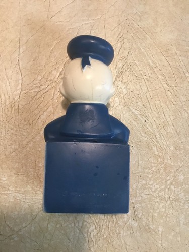 VINTAGE WALT DISNEY DONALD DUCK PLAY PAL KUNSTSTOFF MÜNZBANK MIT STOPPER 1970’er - Bild 9 von 10